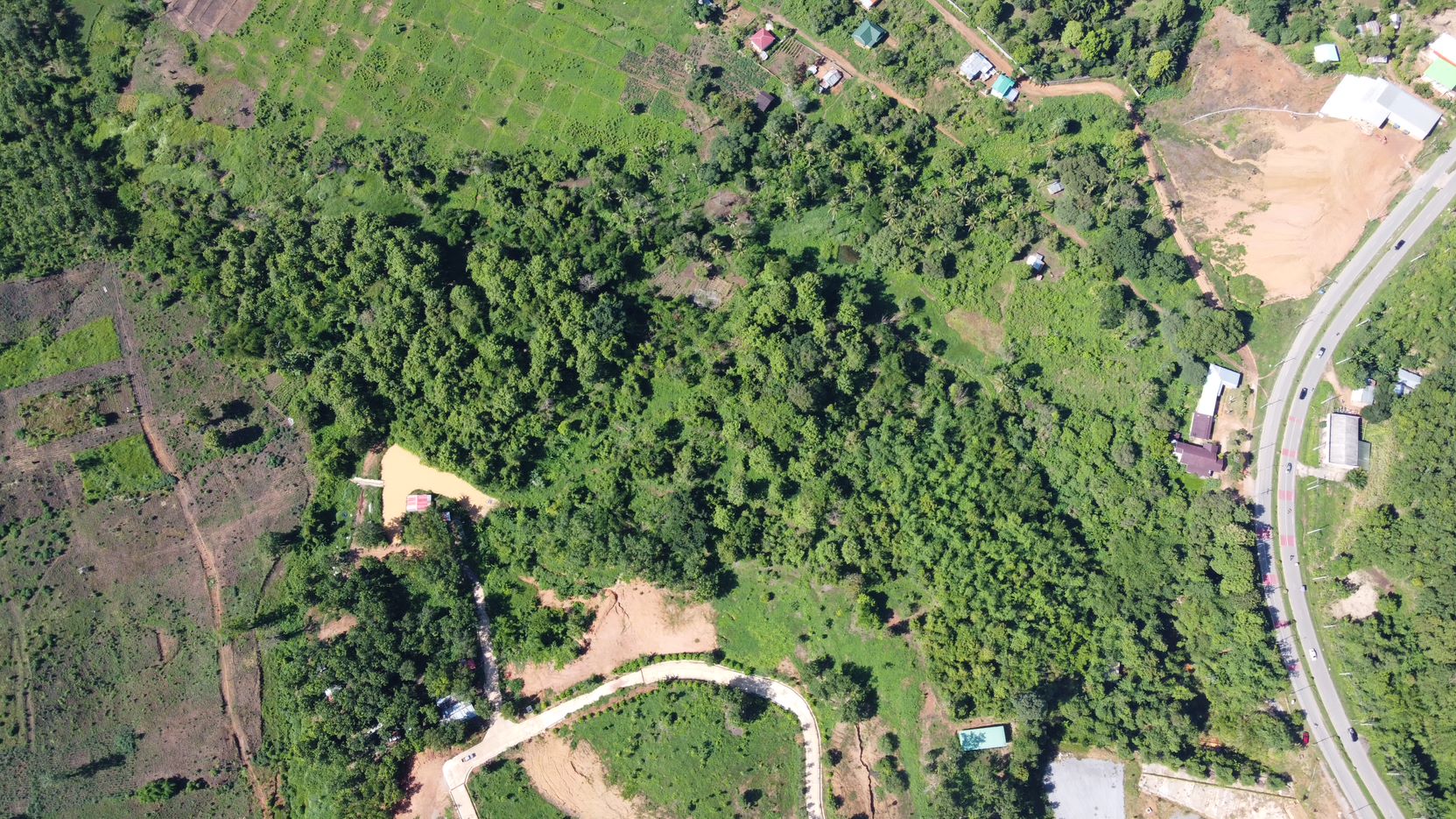 ภาพถ่ายมุมสูงที่ดิน